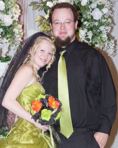Zach and Stacy. Halloween themed 2009 wedding!!