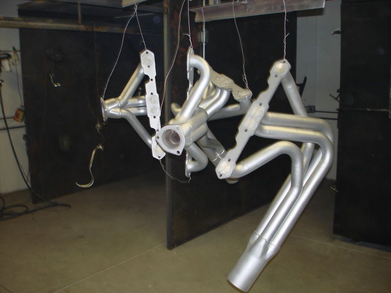 Headers finished in Epoxy high temp powder also pr