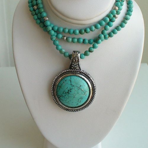 Three Strand blue Turquoise- From $40