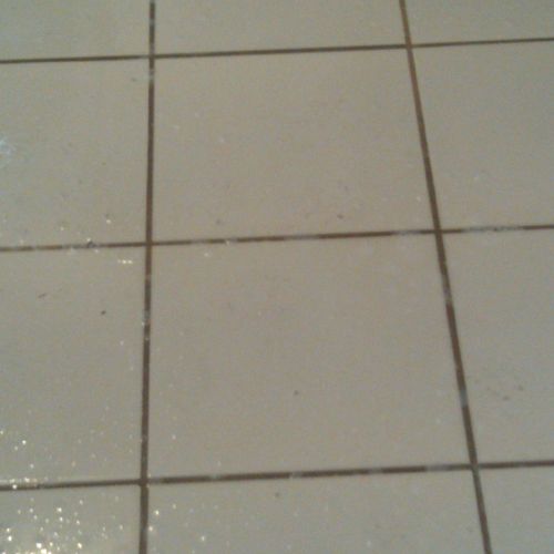 Tile before cleaning