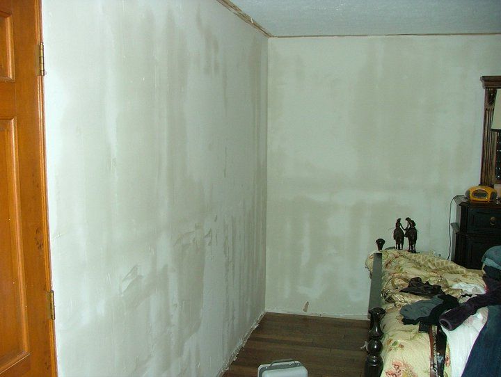 Gray Master Bedroom Remodel During