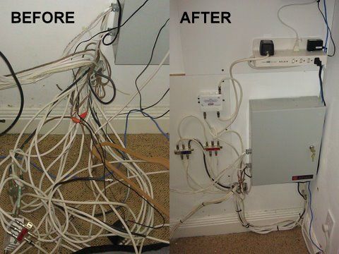 Before and After (wire Management)