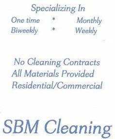 SBM Cleaning