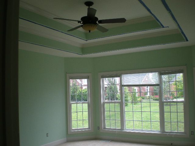 2 band tray ceiling and walls completed