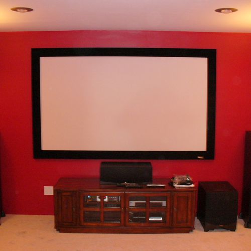 Front Projection Theater Room