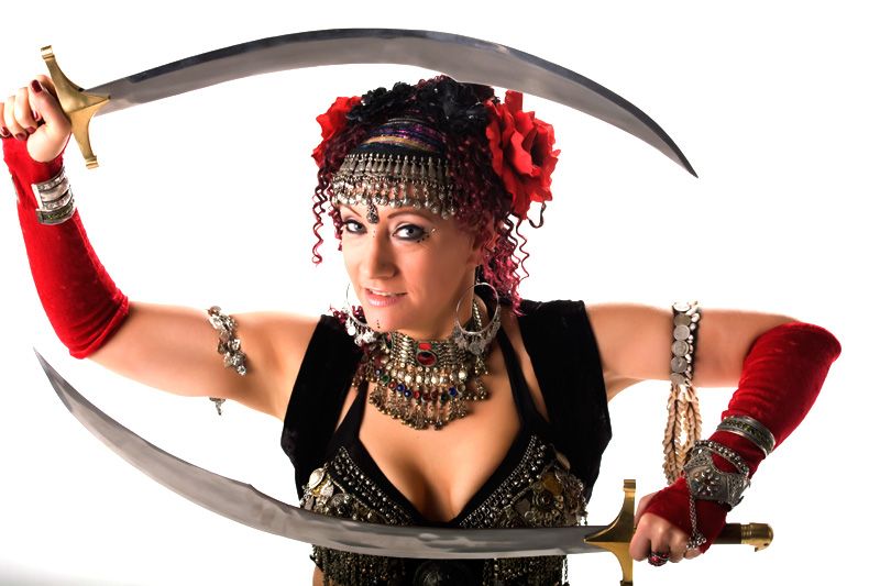 Serafina with swords, 2009