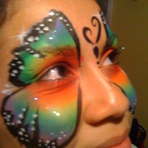 Rainbow butterfly!
