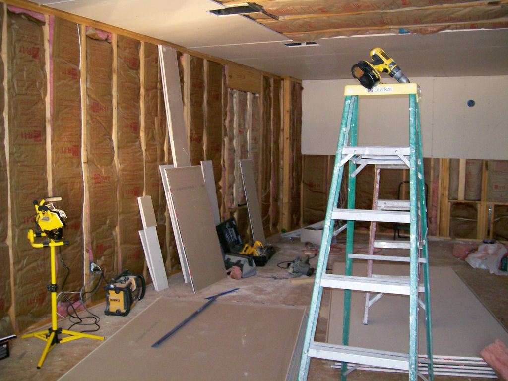Media room under construction