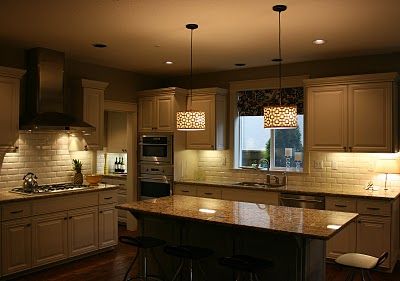 Kitchen remodel recessed lighting, under cabinet l