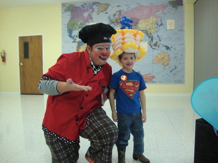 Chef Twister poses with the Birthday boy!