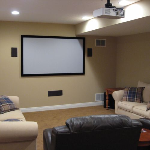 Basic, entry-level media room / home theater syste