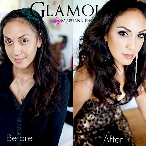 Glamourous Makeup & Hairstyling 
Mapuana Photograp