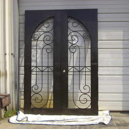 Wrought Iron door fabricated and installed, good q