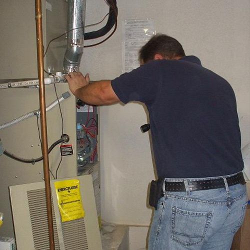 Inspecting a furnace