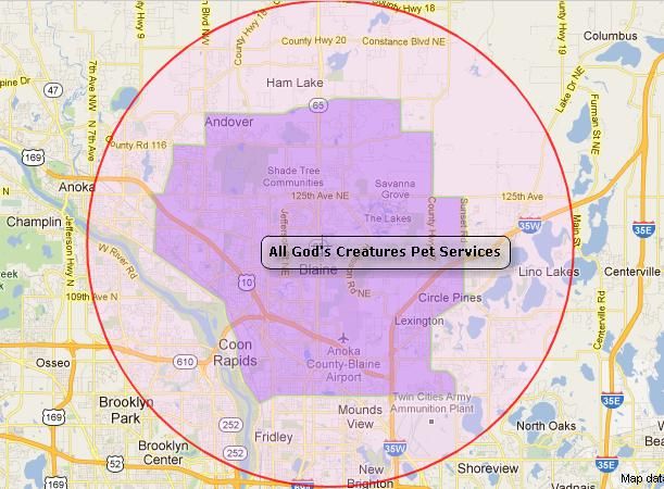 Map of AGC Service Area