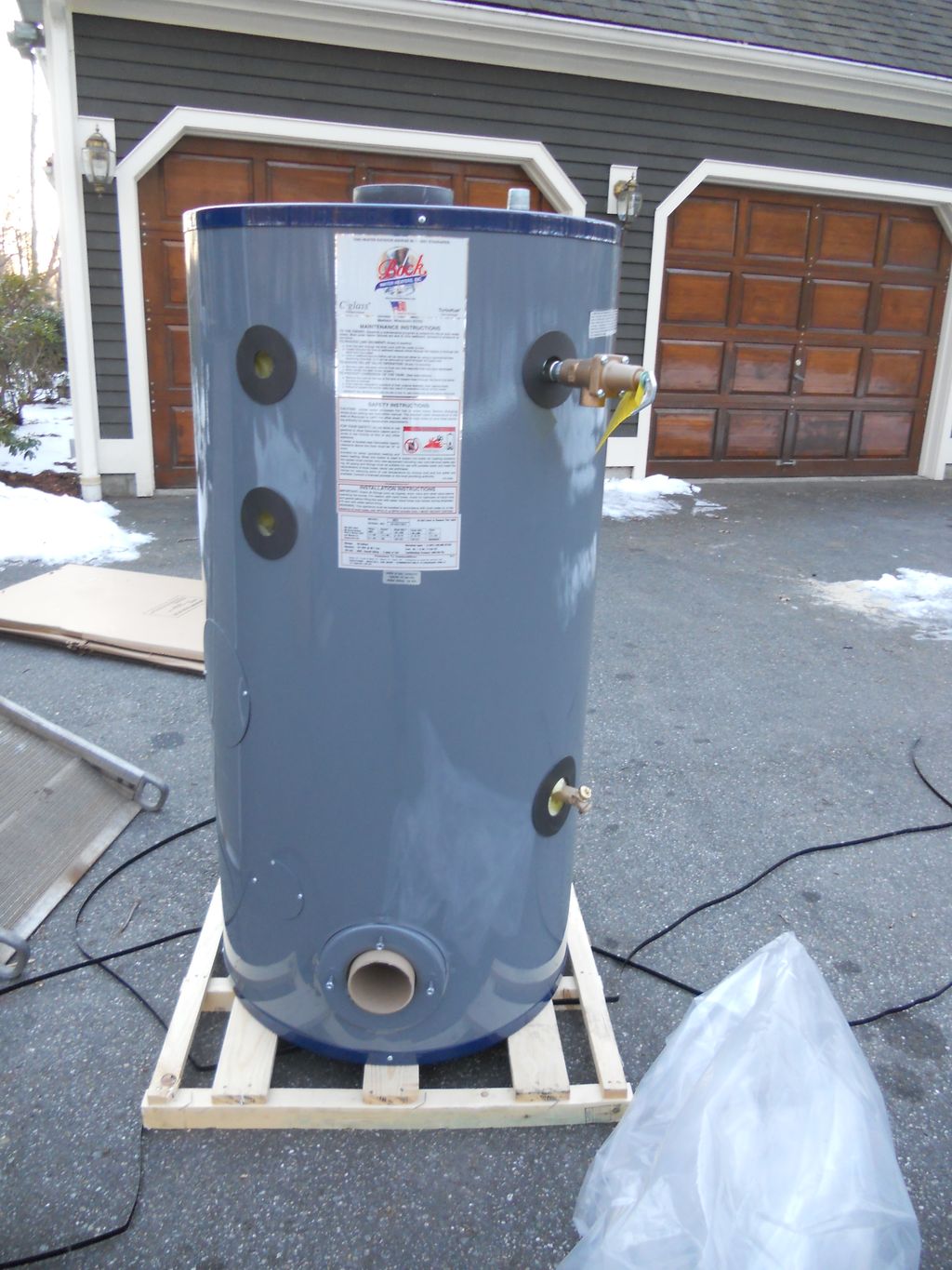 50gallon 51es (short) Bock oil fired water heater.