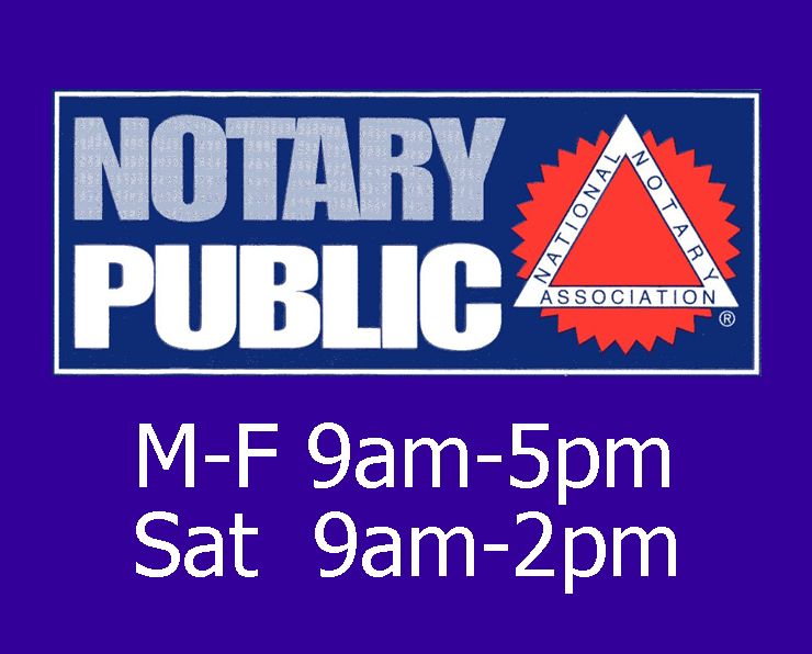 We have multiple Notaries Public on staff. Our not