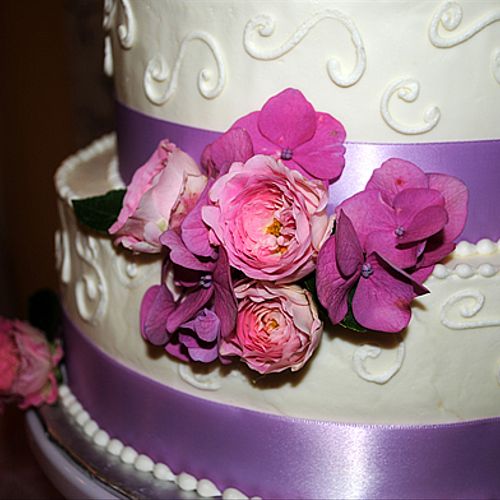 Cake, Flowers, Tables, Chairs, Linens and Offician
