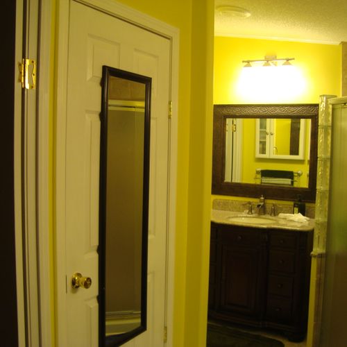 Another bathroom remodel
New vanity and mirror
Doo
