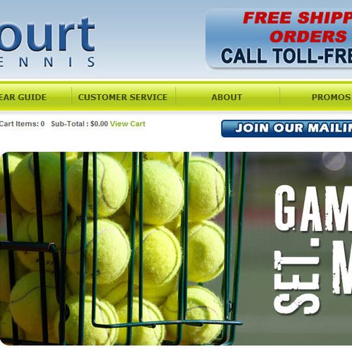 On Court Tennis has both an online presence and lo