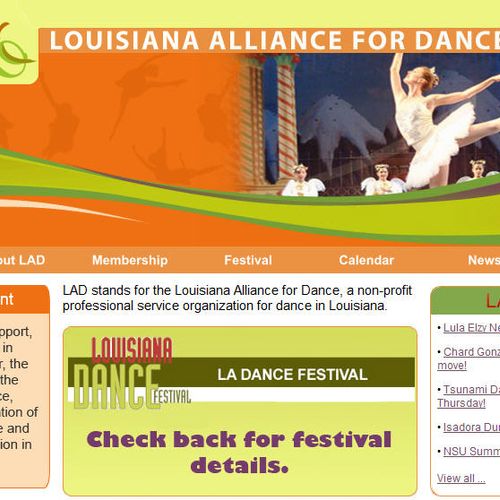 Louisiana Alliance for Dance (LAD) is a non-profit