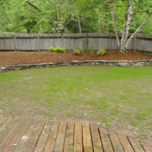 New yard after removing swimming pool