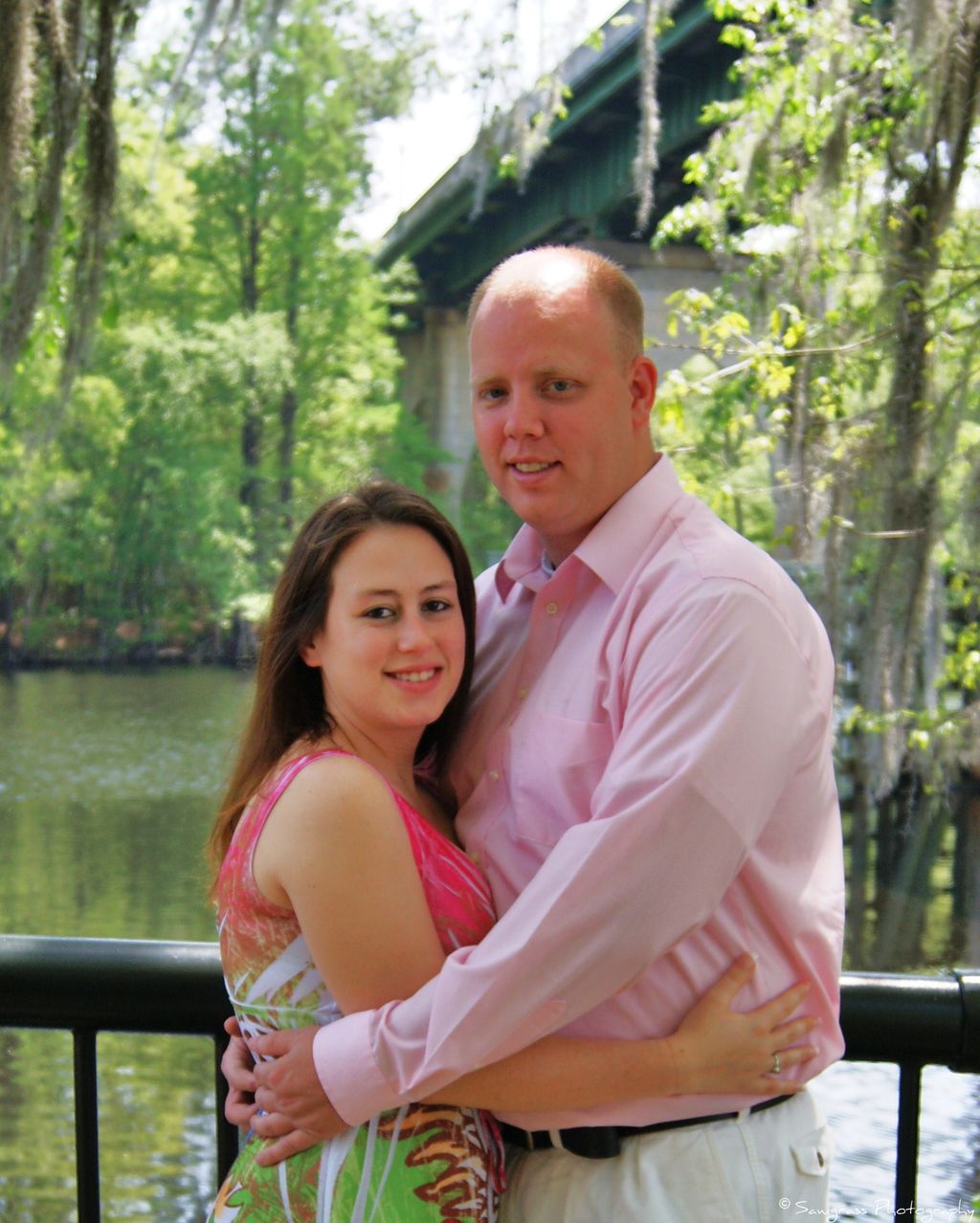 Gary & Allyson, engagement photo @ Conway Riverwal