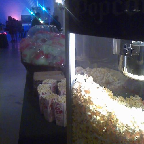 Popcorn and Cotton Candy at a mitzvah!  Good times
