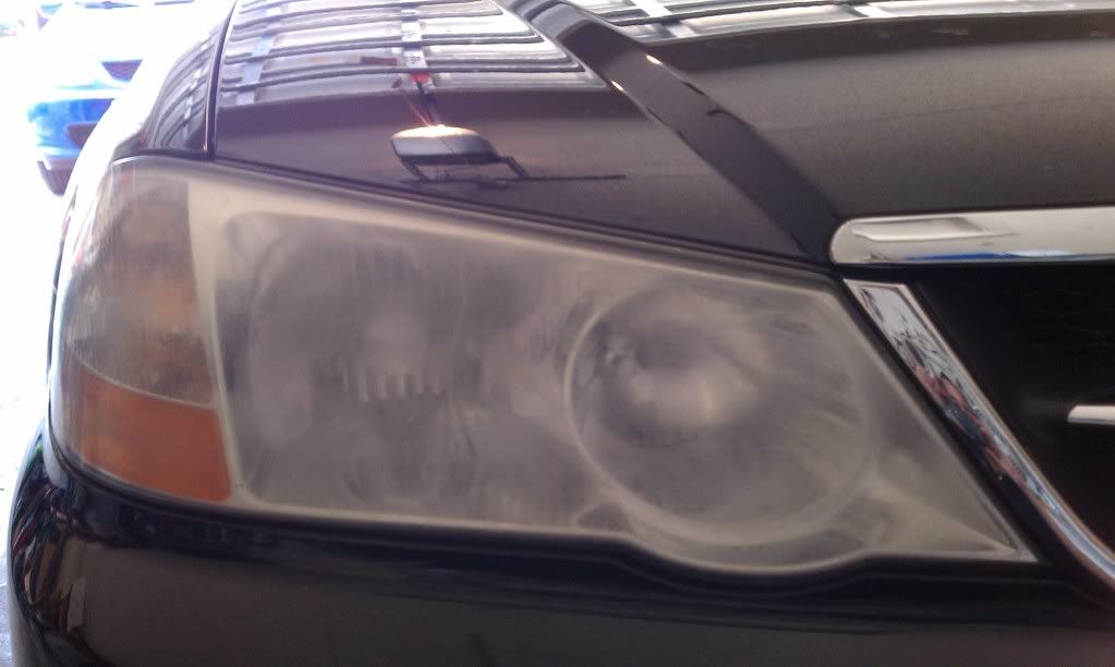Head Light Correction Before