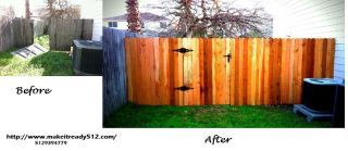 Does your fence look like this one we built?  It s