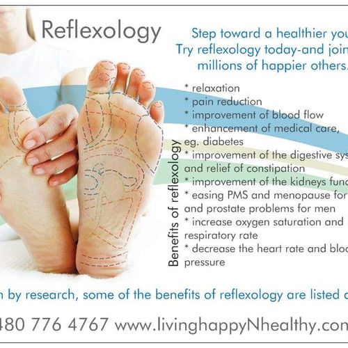 Step toward a healthier you.
Try reflexology today