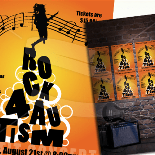 Rock4Autism Concert Poster