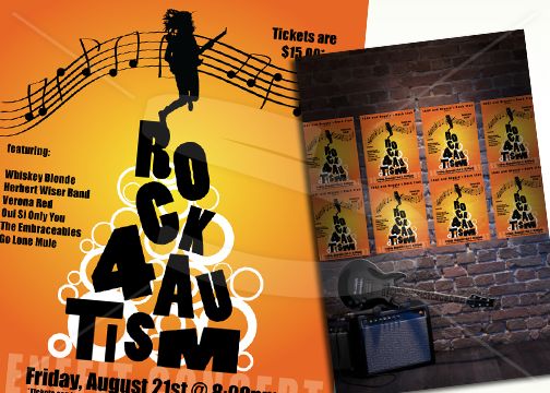 Rock4Autism Concert Poster