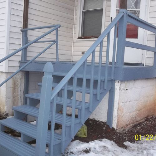 new stairs & handrail