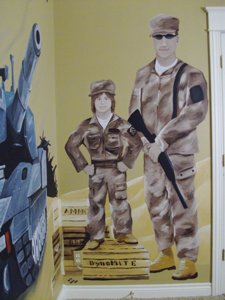This is a portrait of son and dad