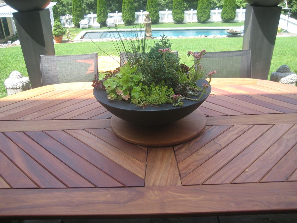 Brazilian teak outdoor table