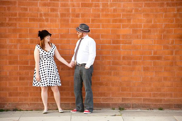 Indie, offbeat engagement photos in Venice