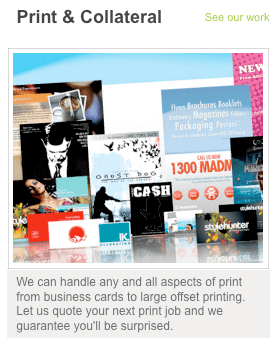 Print and Collateral Services
