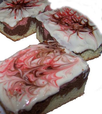 Fresh Baked Neapolitan Cake
