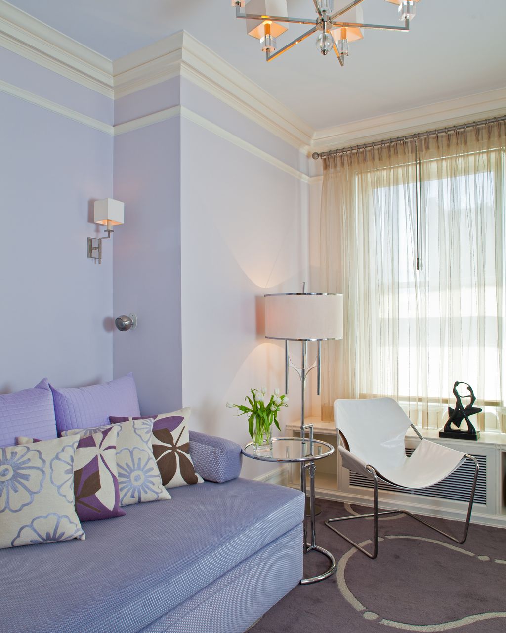 Transformation of a room from a dark stale den to 
