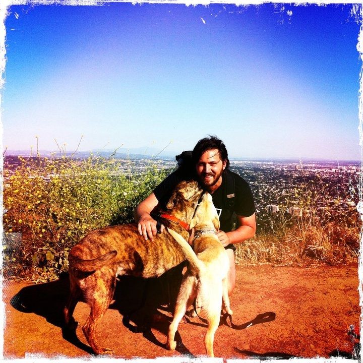Joel with Tiger and Bones.