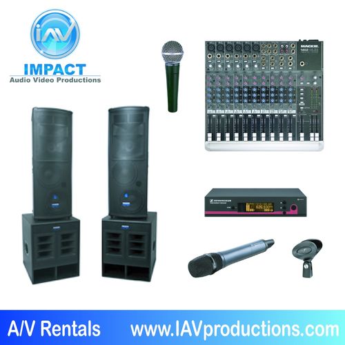 Impact Audio Video mid-size sample PA system (500-