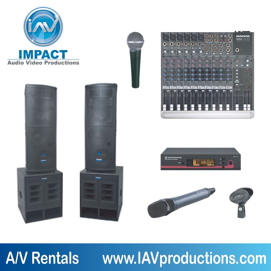 Impact Audio Video mid-size sample PA system (500-