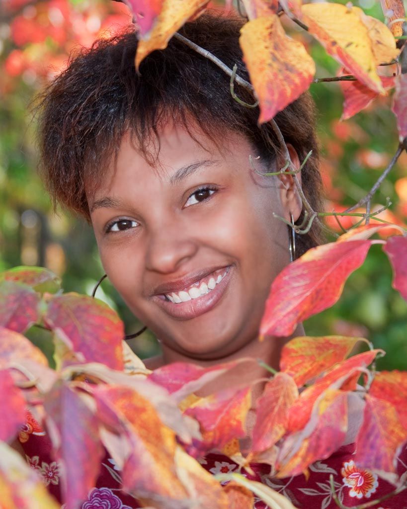 Photographed with the fall colors of a Dogwood tre