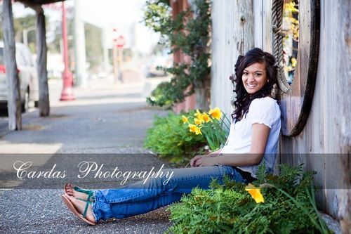 Senior Session in Old Town Bandon.