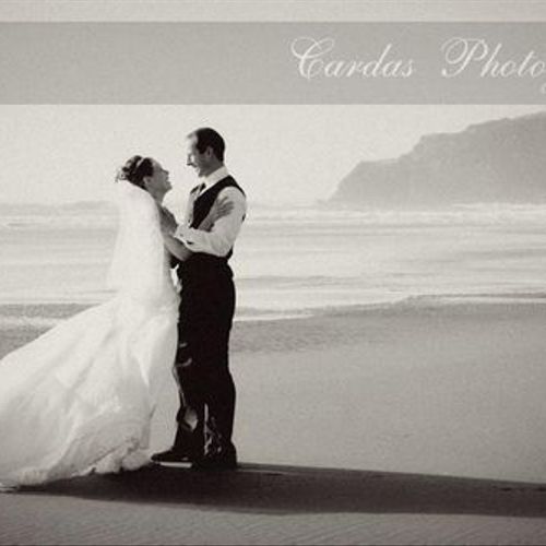Wedding photography at the beach.