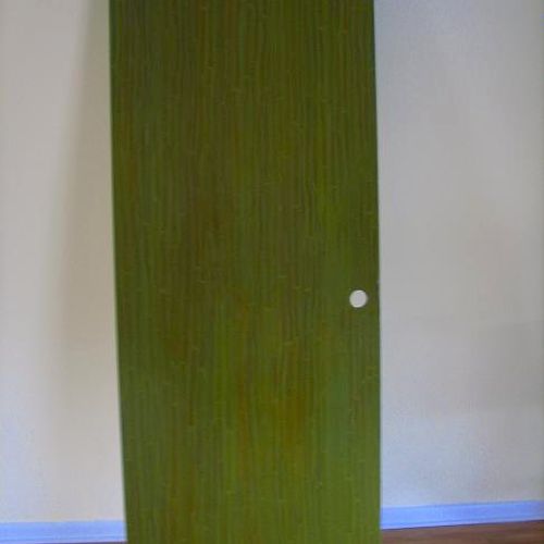 fun bamboo door