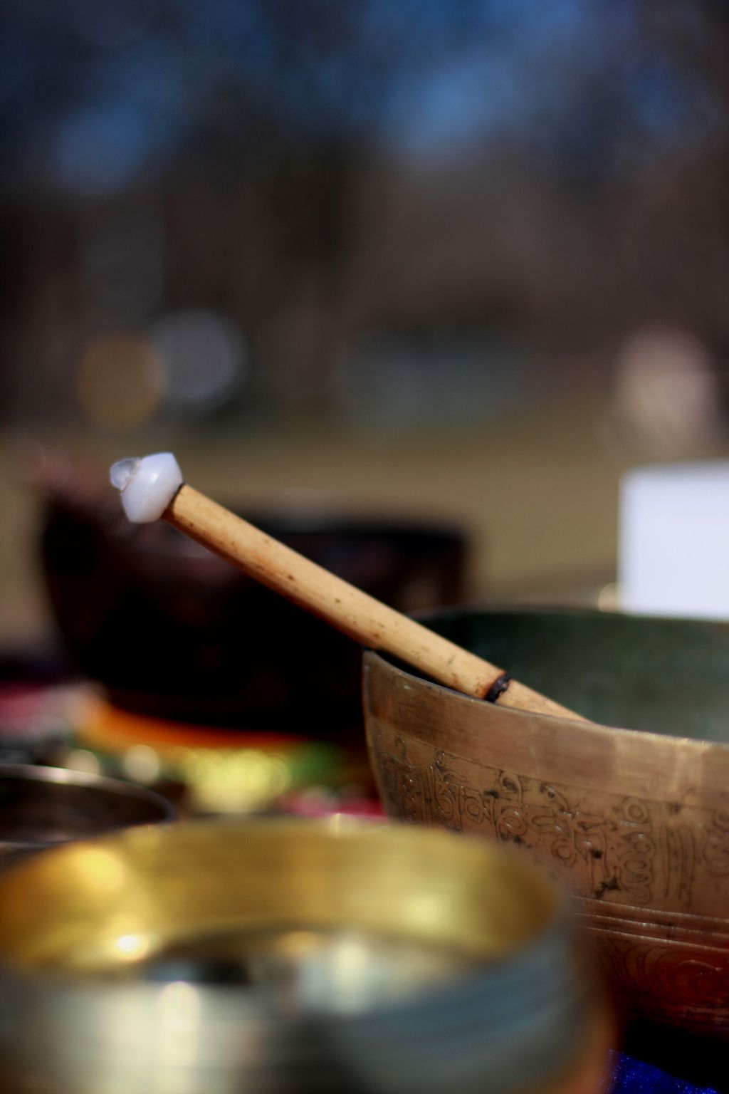 My tibetan singing bowls set