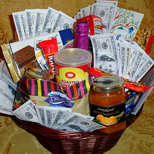 Show Me The Money Gift Basket