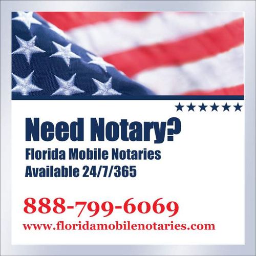Mobile Notaries Available 24/7